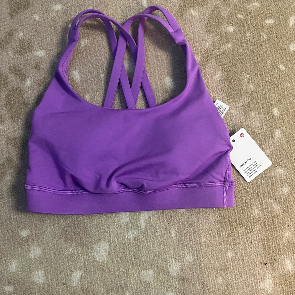 Lululemon energy bra, size 2 color Moonlit Magenta